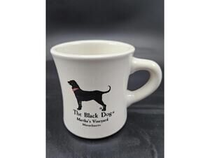 VTG The Black Dog Martha's Vineyard Mug Heavy Diner Style Restaurant Ware